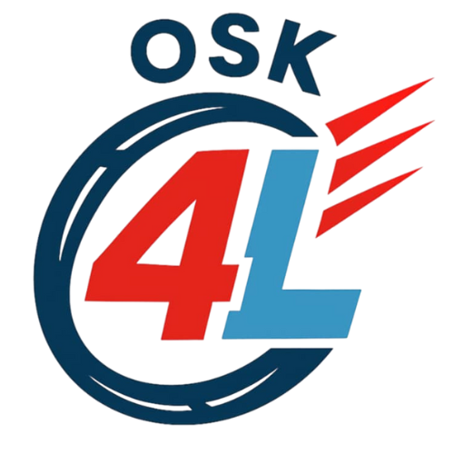 OSK4L Logo - Profesjonalna Szkoła Jazdy w Sosnowcu i Katowicach